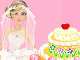 Золушка украшает свадебный торт