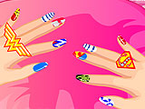 Гламурные ногти супер Барби